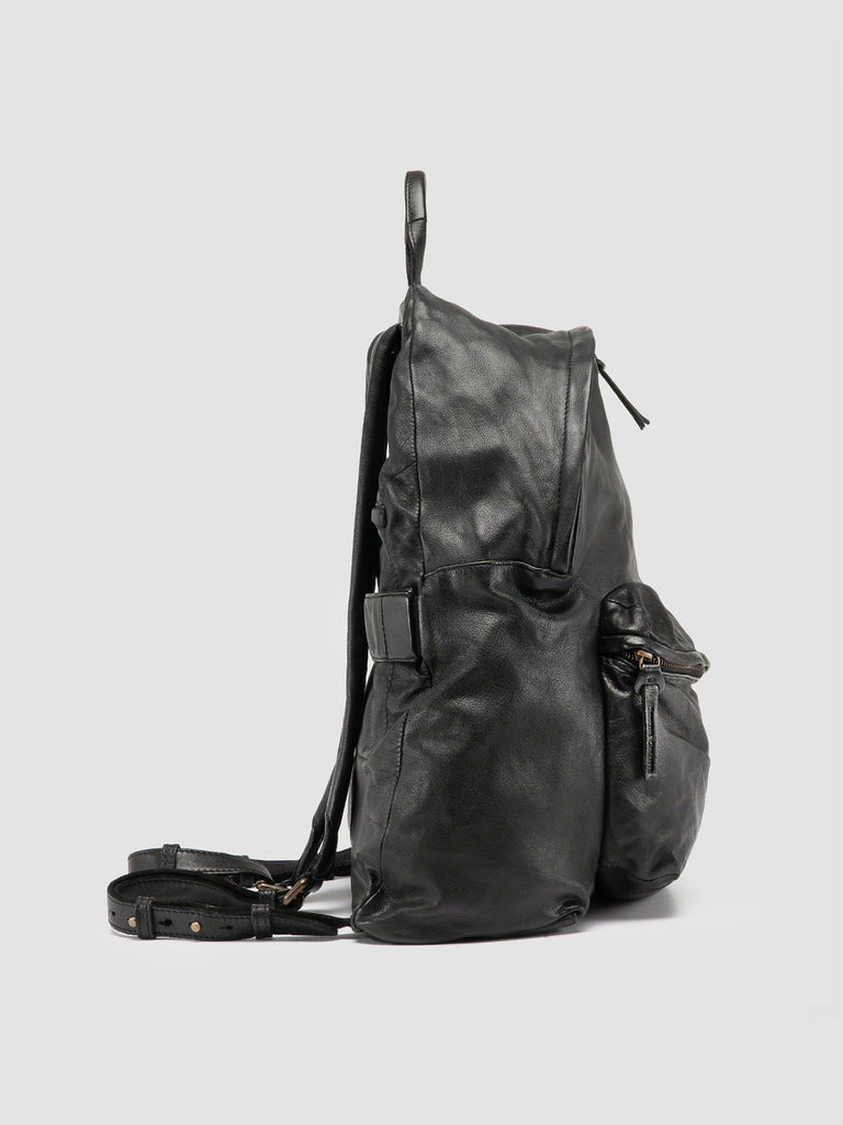 OC PACK 004 - Black Leather Backpack Officine Creative - 3