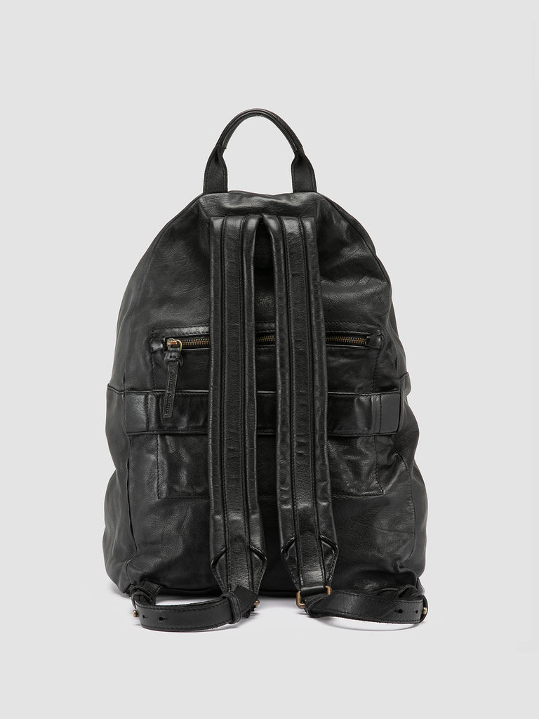 OC PACK 004 - Black Leather Backpack Officine Creative - 4