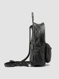OC PACK 005 - Black Leather Backpack - thumb image 3,side view