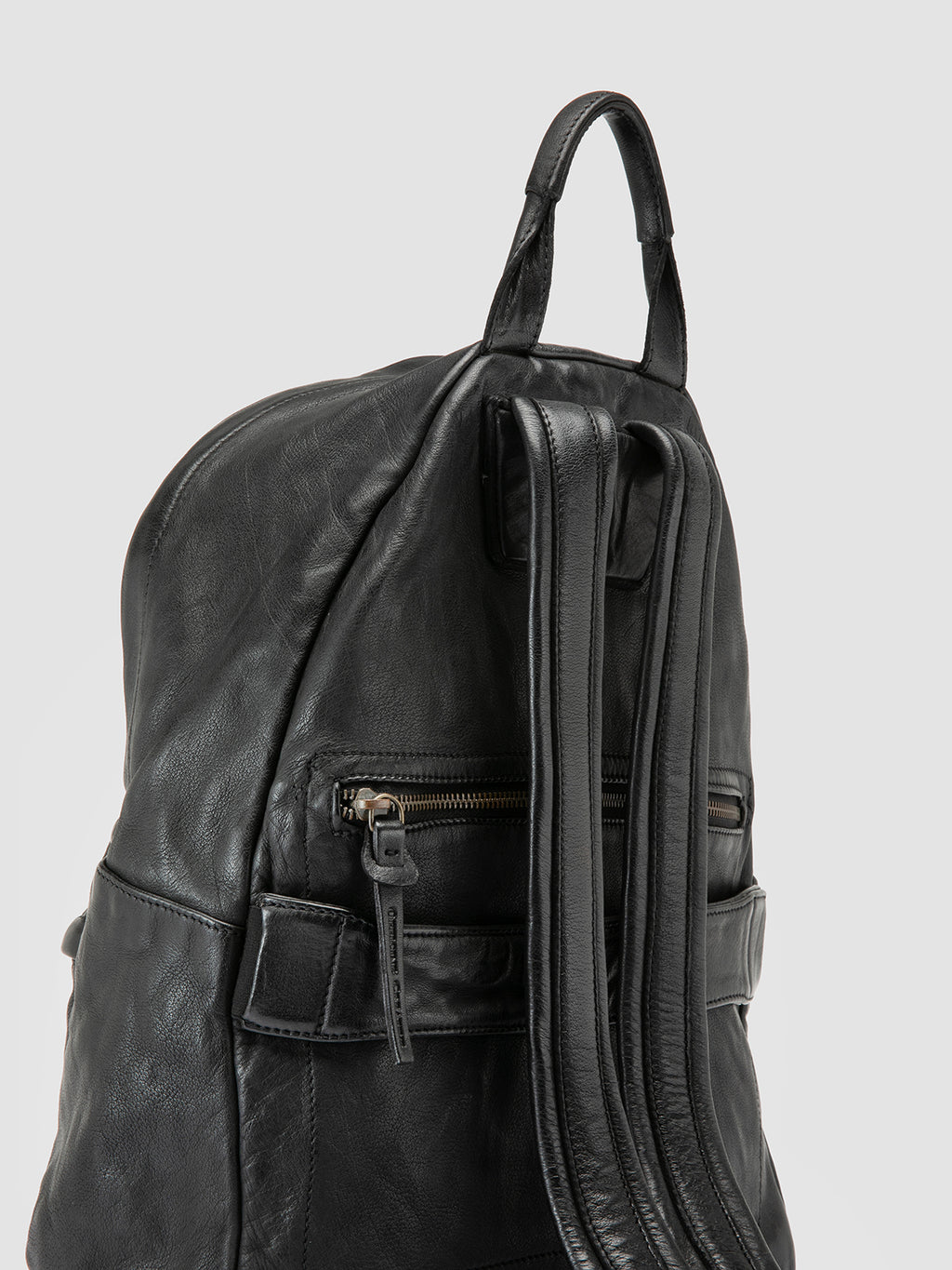 OC PACK 005 - Black Leather Backpack - image 6