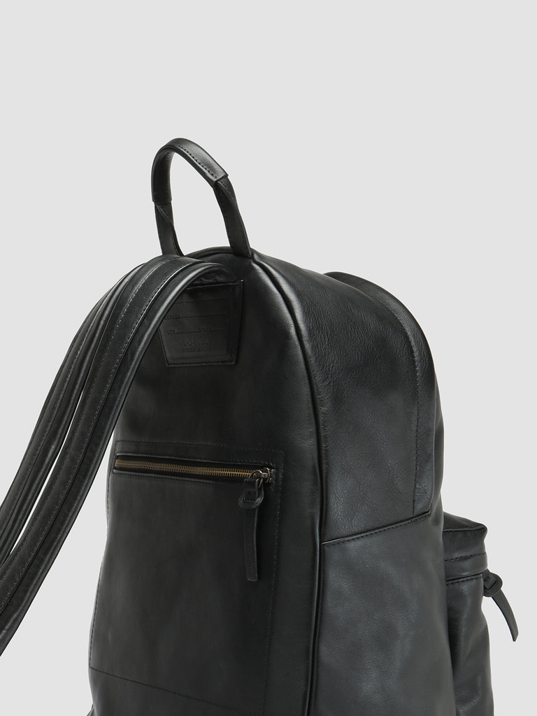 OC PACK - Black Leather Backpack Men Officine Creative - 6