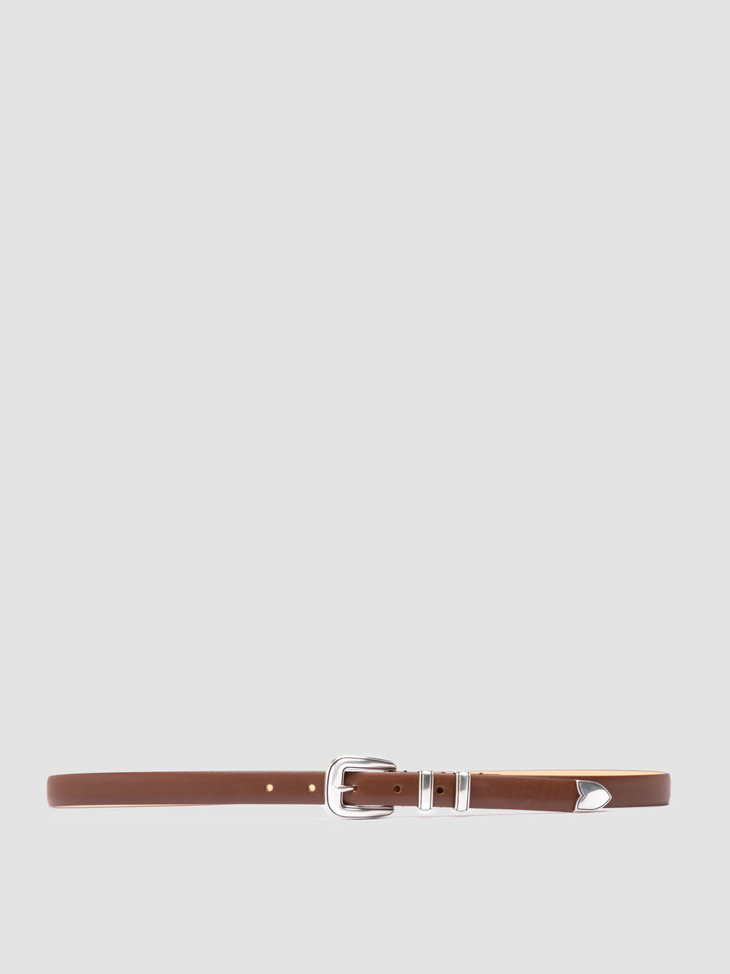 OC STRIP 091 - Cintura in Pelle Marrone