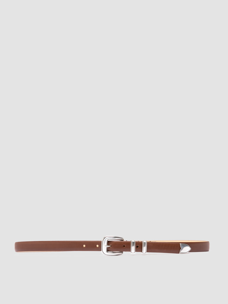 OC STRIP 091 - Cintura in Pelle Marrone