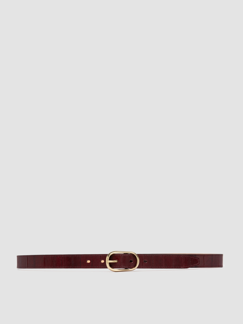 OC STRIP 099 - Cintura in Pelle Bordeaux