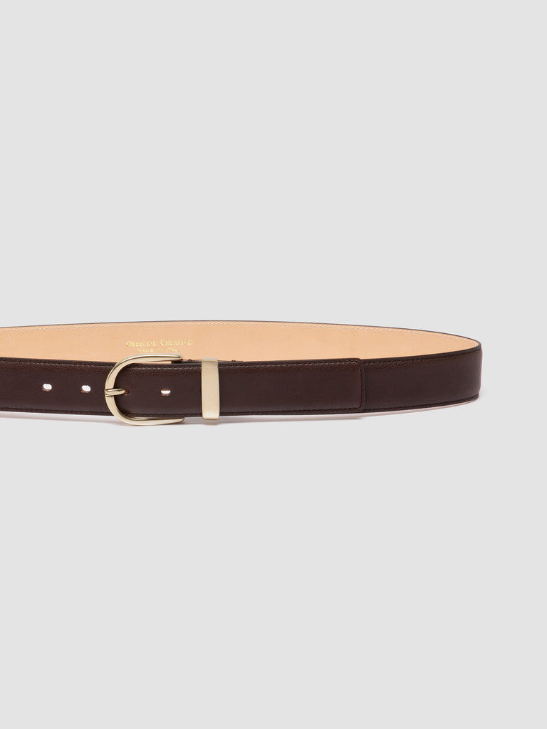 OC STRIP 100 - Cintura in Pelle Marrone