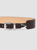 OC STRIP 16 3D Burgundy - Burgundy Leather Belt Officine Creative - 2