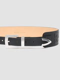 OC STRIP 16 3D Nero - Black Leather Belt Officine Creative - 2