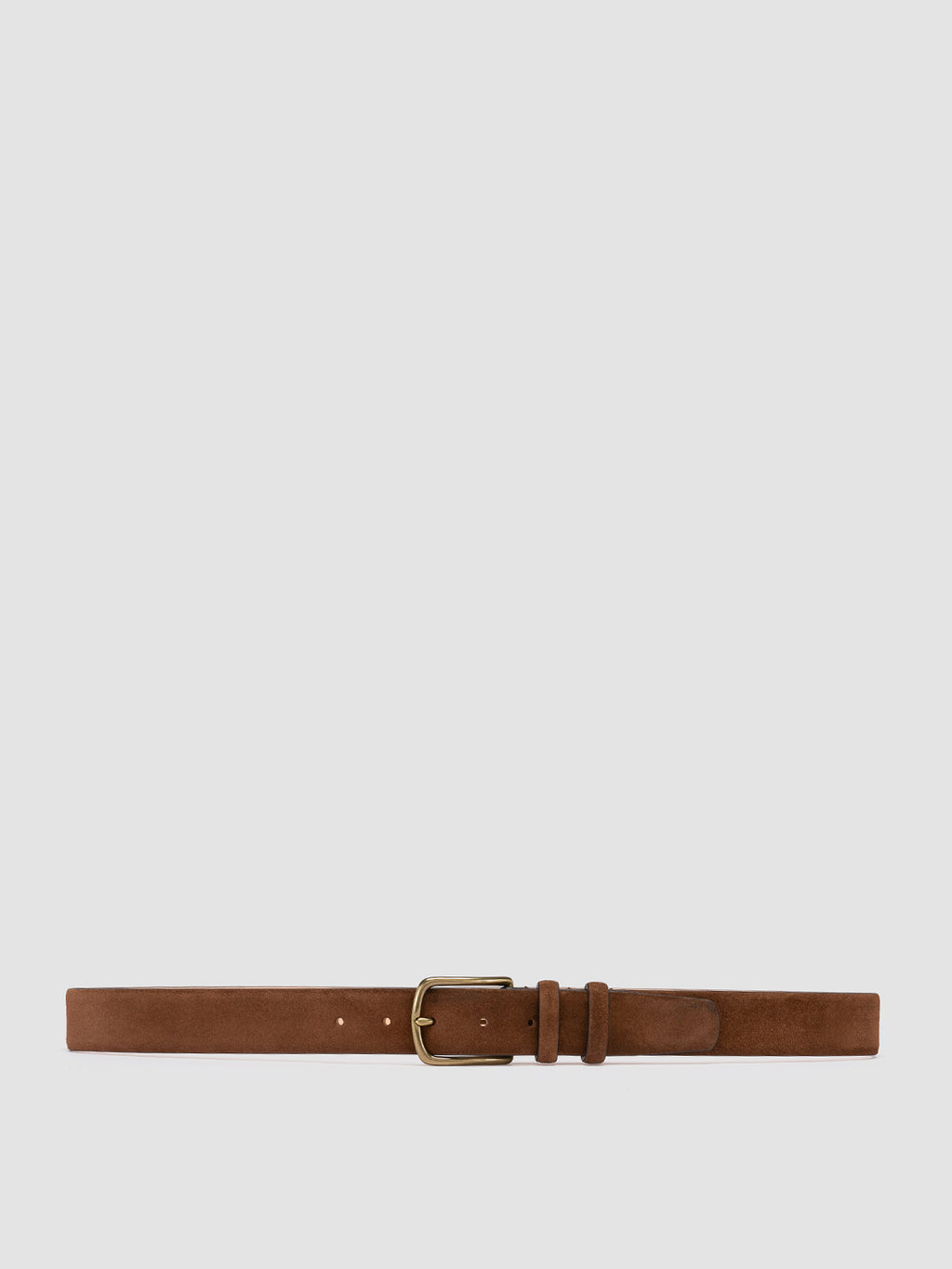 OC STRIP 33 - Cintura in Pelle Scamosciata Marrone