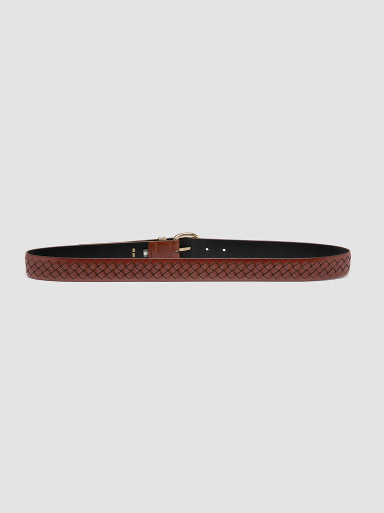 OC STRIP 46 - Cintura in Pelle Marrone
