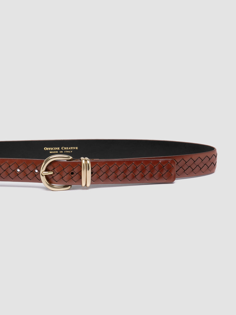 OC STRIP 46 - Cintura in Pelle Marrone