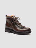 3164 07 - Brown Leather Lace Up Boots - thumb image 3,side view