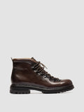 3164 07 - Brown Leather Lace Up Boots - thumb image 1,side view