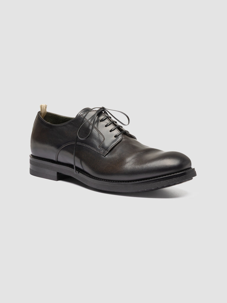 ACADEMIA 001 - Grey Leather Derby Shoes