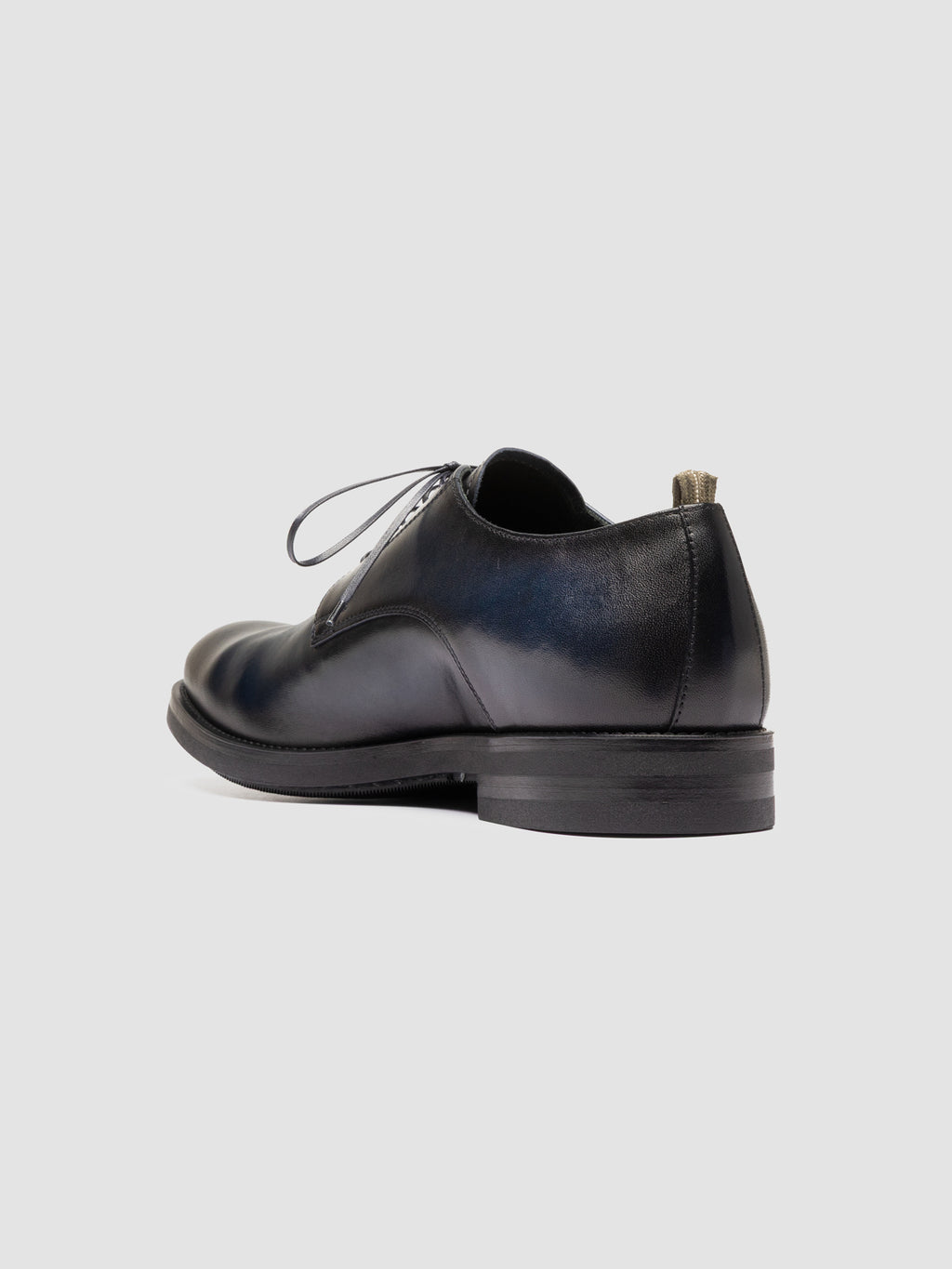 ACADEMIA 001 - Scarpe Derby in Pelle Blu - image 4,side view
