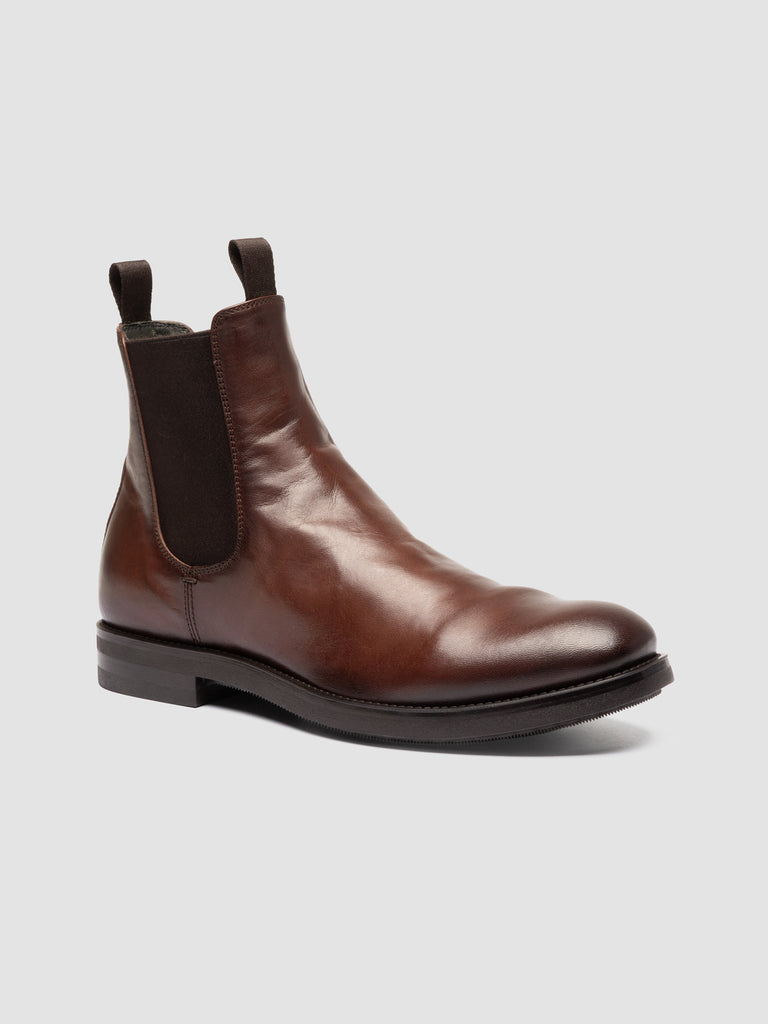 ACADEMIA 002 - Brown Leather Chelsea Boots