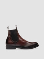 ACADEMIA 002 - Stivaletti Chelsea in Pelle Bordeaux