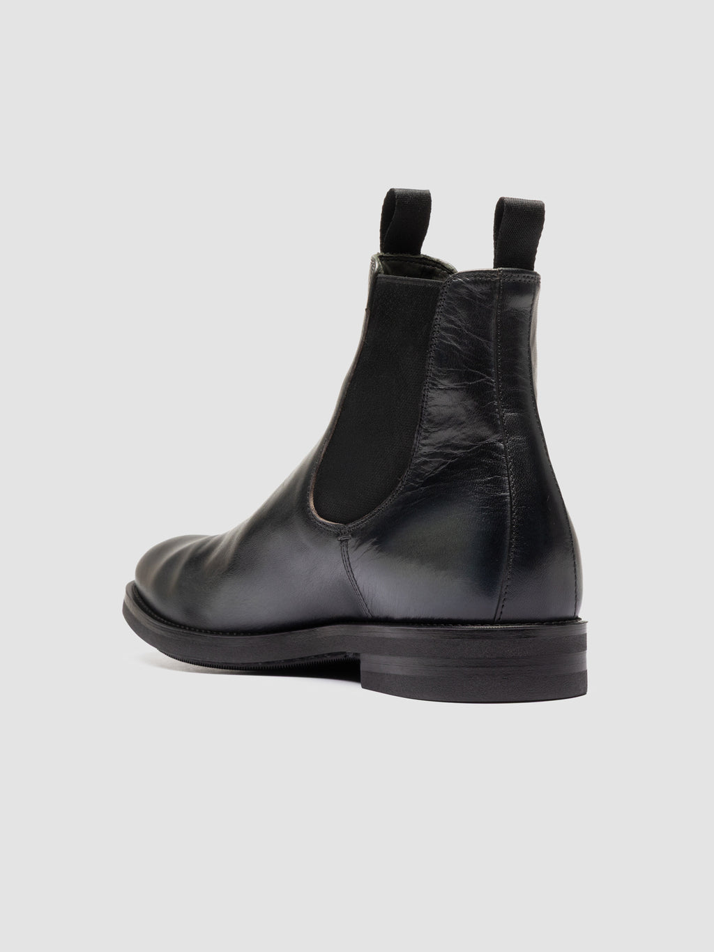 ACADEMIA 002 - Stivaletti Chelsea in Pelle Nera - image 4,side view