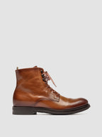 ACADEMIA 003 - Stivali Stringati in Pelle Marrone
