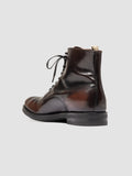 ACADEMIA 003 - Stivali Stringati in Pelle Marrone - thumb image 4,side view
