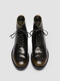 ACADEMIA 003 - Black Leather Lace Up Boots - thumb image 2,side view