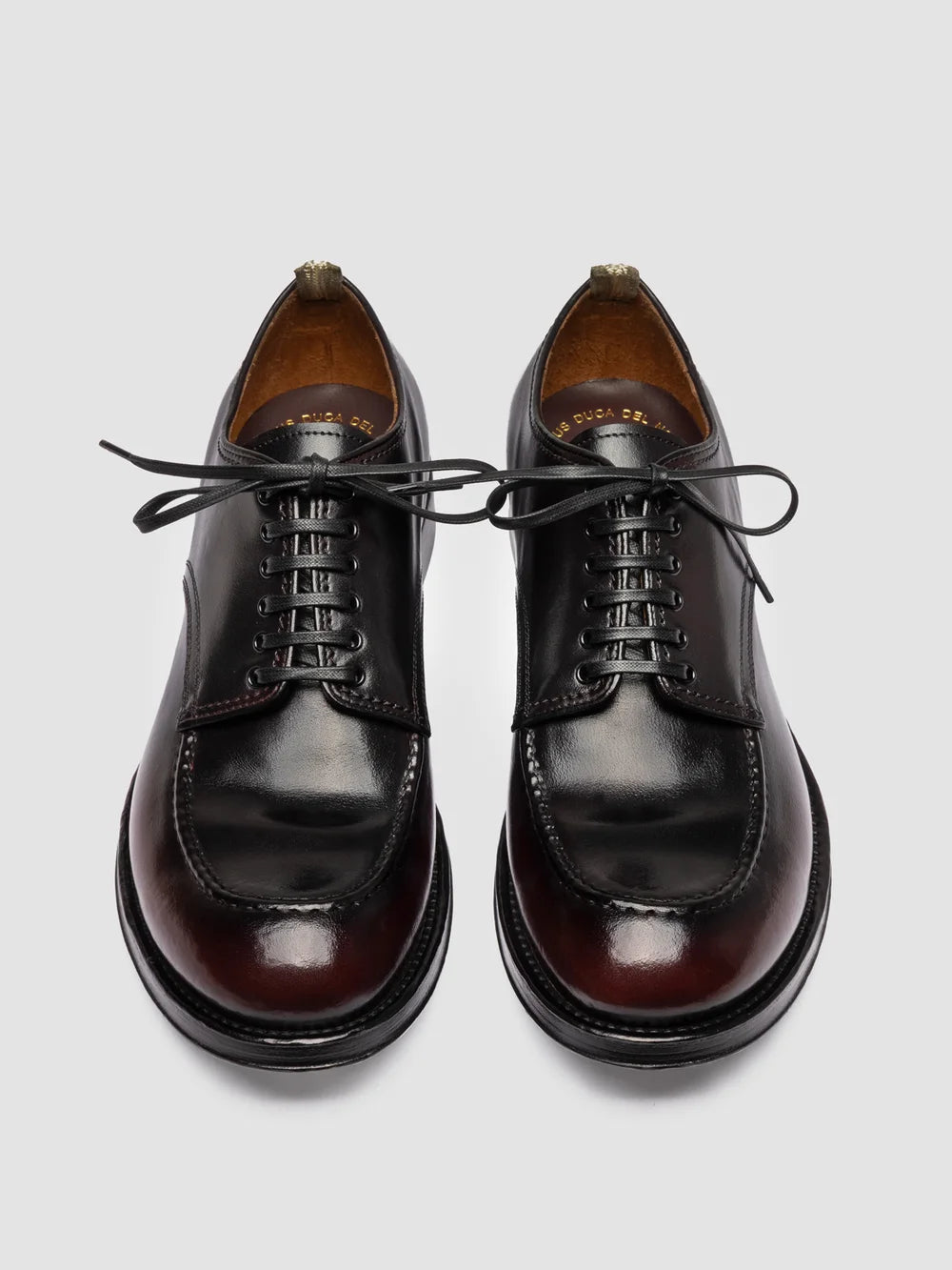 ADMIRAL 013 - Scarpe Derby in Pelle Bordeaux - image 2,side view