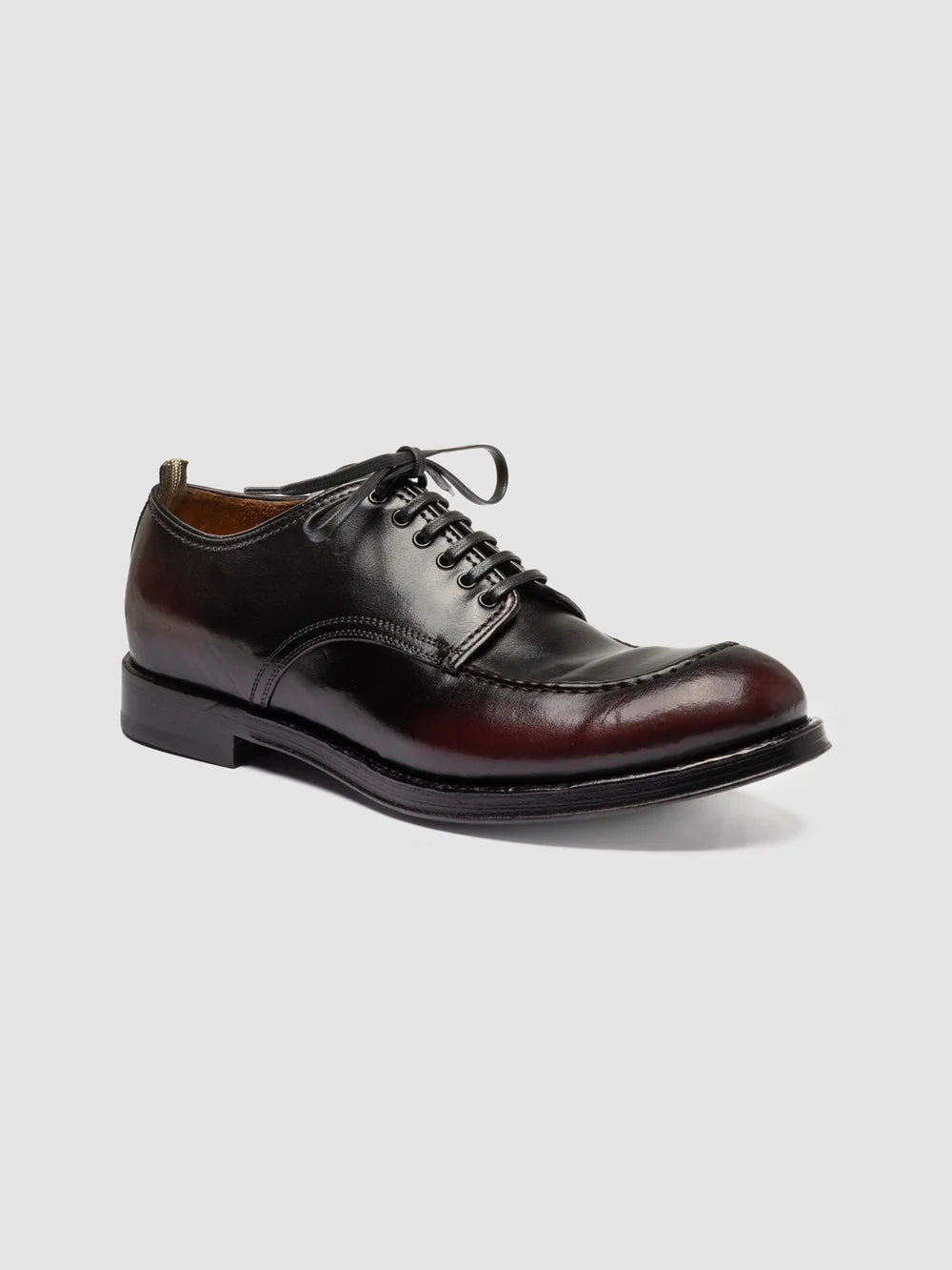ADMIRAL 013 - Scarpe Derby in Pelle Bordeaux - image 3,side view