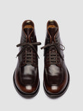 ADMIRAL 014 - Brown Leather Lace Up Boots - thumb image 2,side view
