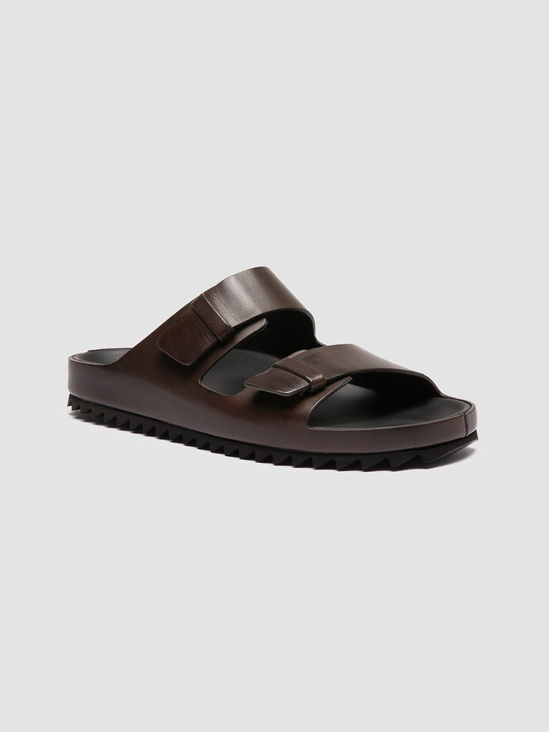 AGORÀ 010 - Slide in Pelle Marrone