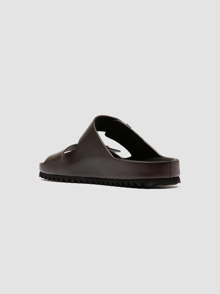 AGORÀ 010 - Slide in Pelle Marrone