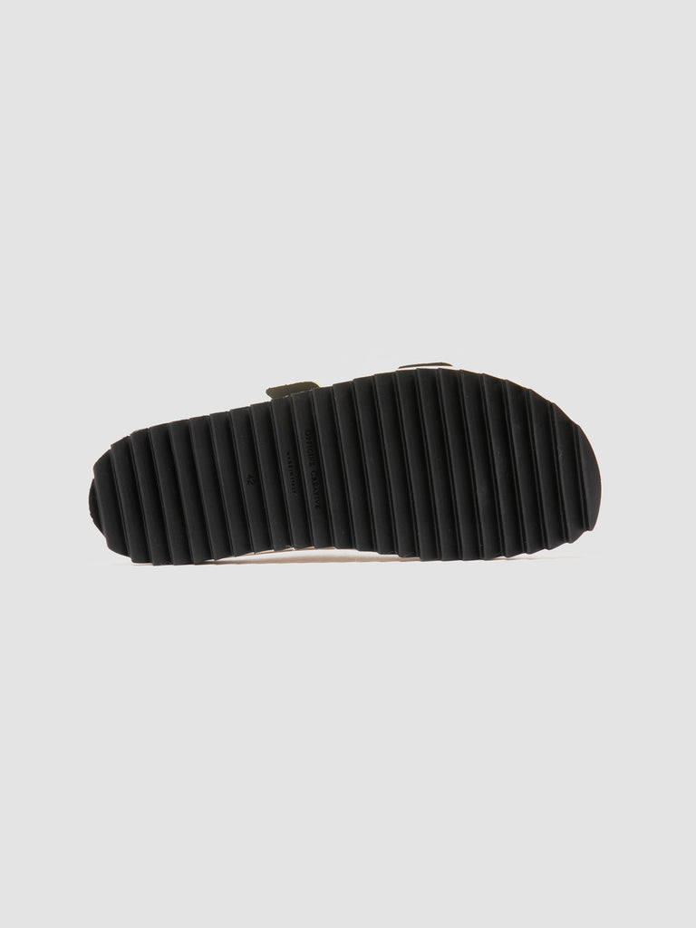 AGORÀ 010 - Ivory Leather Slide Sandals