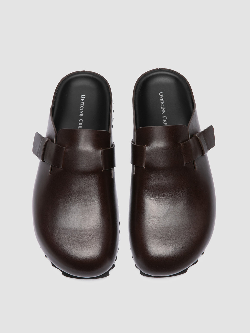 AGORÀ 012 - Brown Leather Mule Sandals