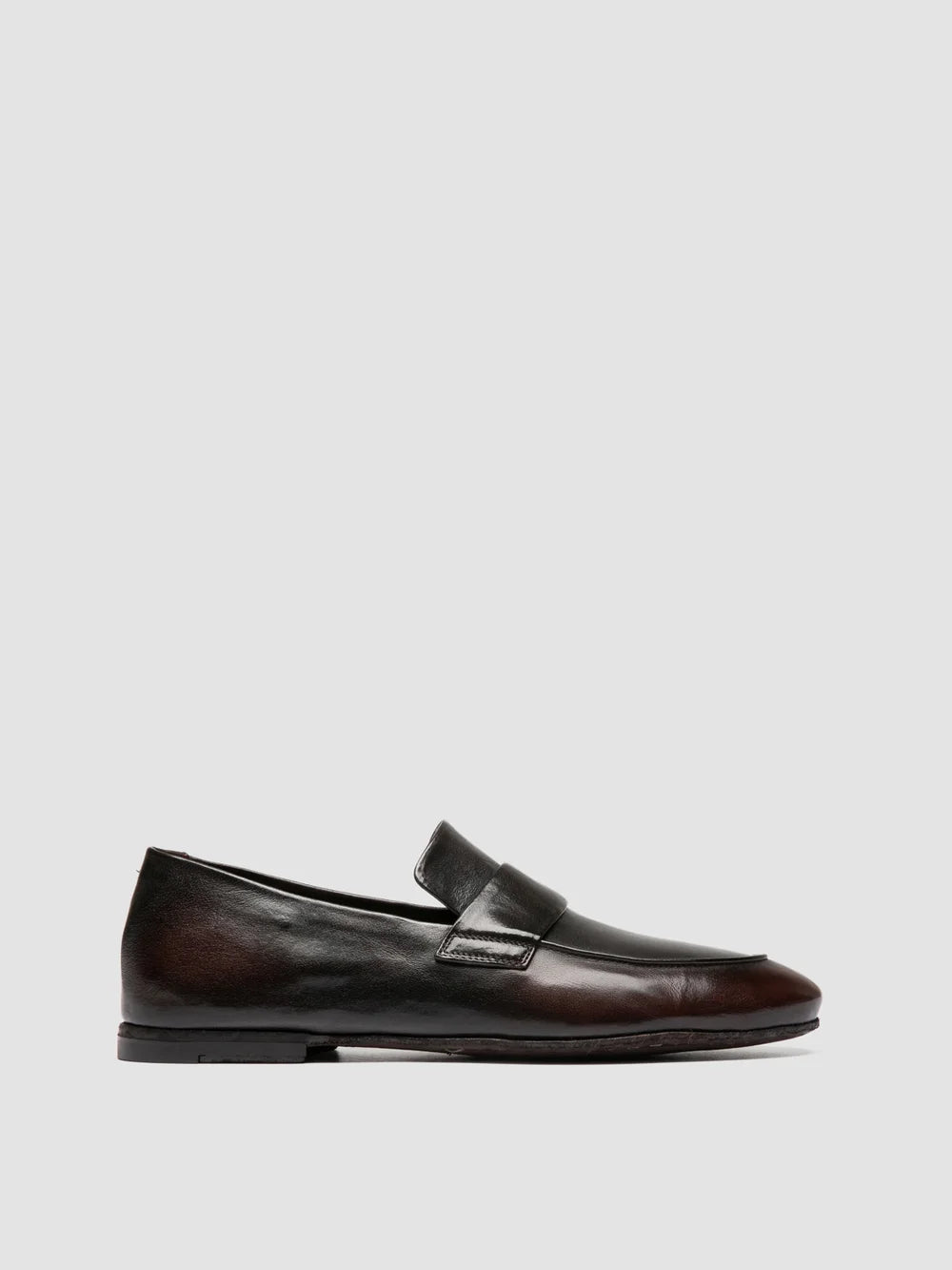 AIRTO DD 001 - Brown Leather Penny Loafers - image 1,side view
