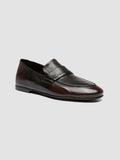 AIRTO DD 001 - Brown Leather Penny Loafers - thumb image 3,side view