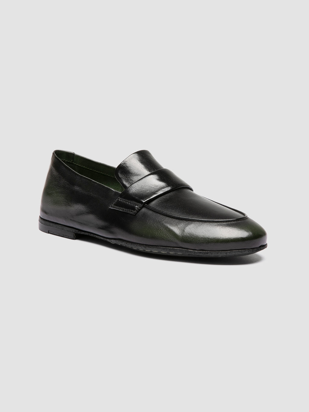 AIRTO DD 001 - Black Leather Penny Loafers - image 3,side view