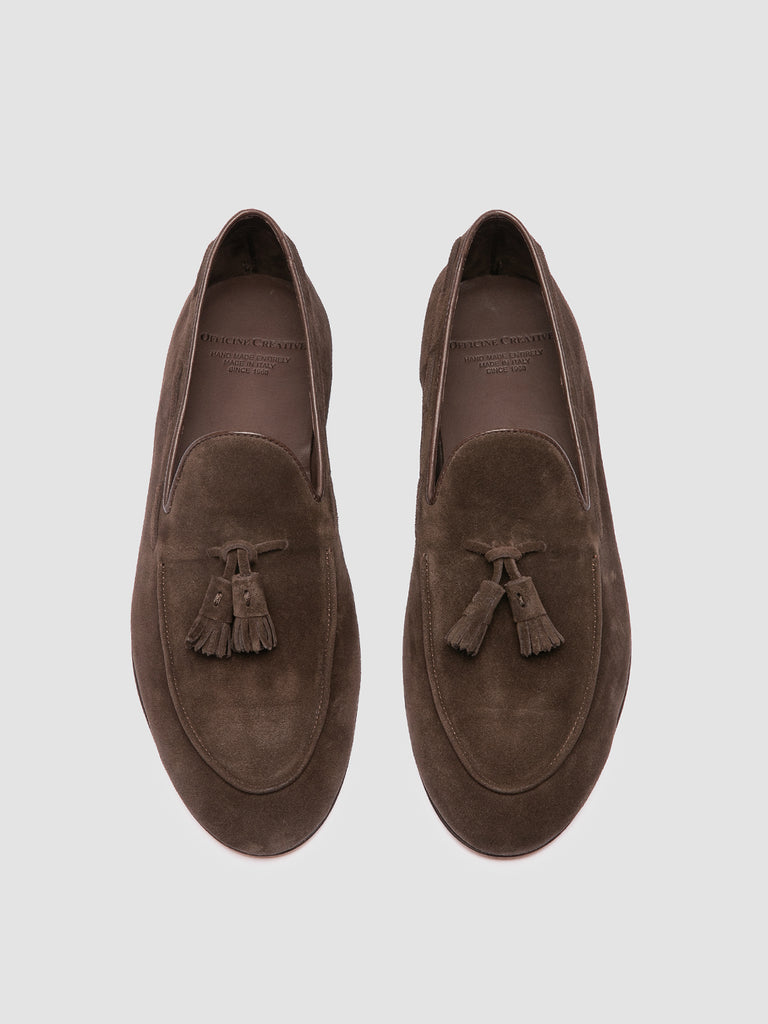 AIRTO 013 - Brown Suede Tassel Loafers