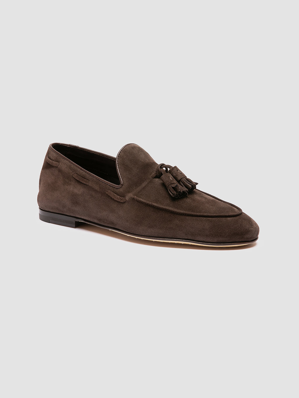 AIRTO 013 - Brown Suede Tassel Loafers - image 3,side view