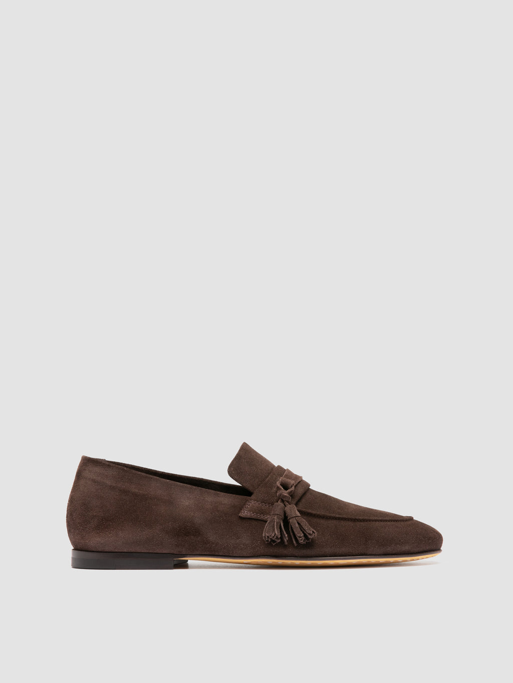 AIRTO 017 - Mocassini Penny in Pelle Scamosciata Marrone - image 1,side view