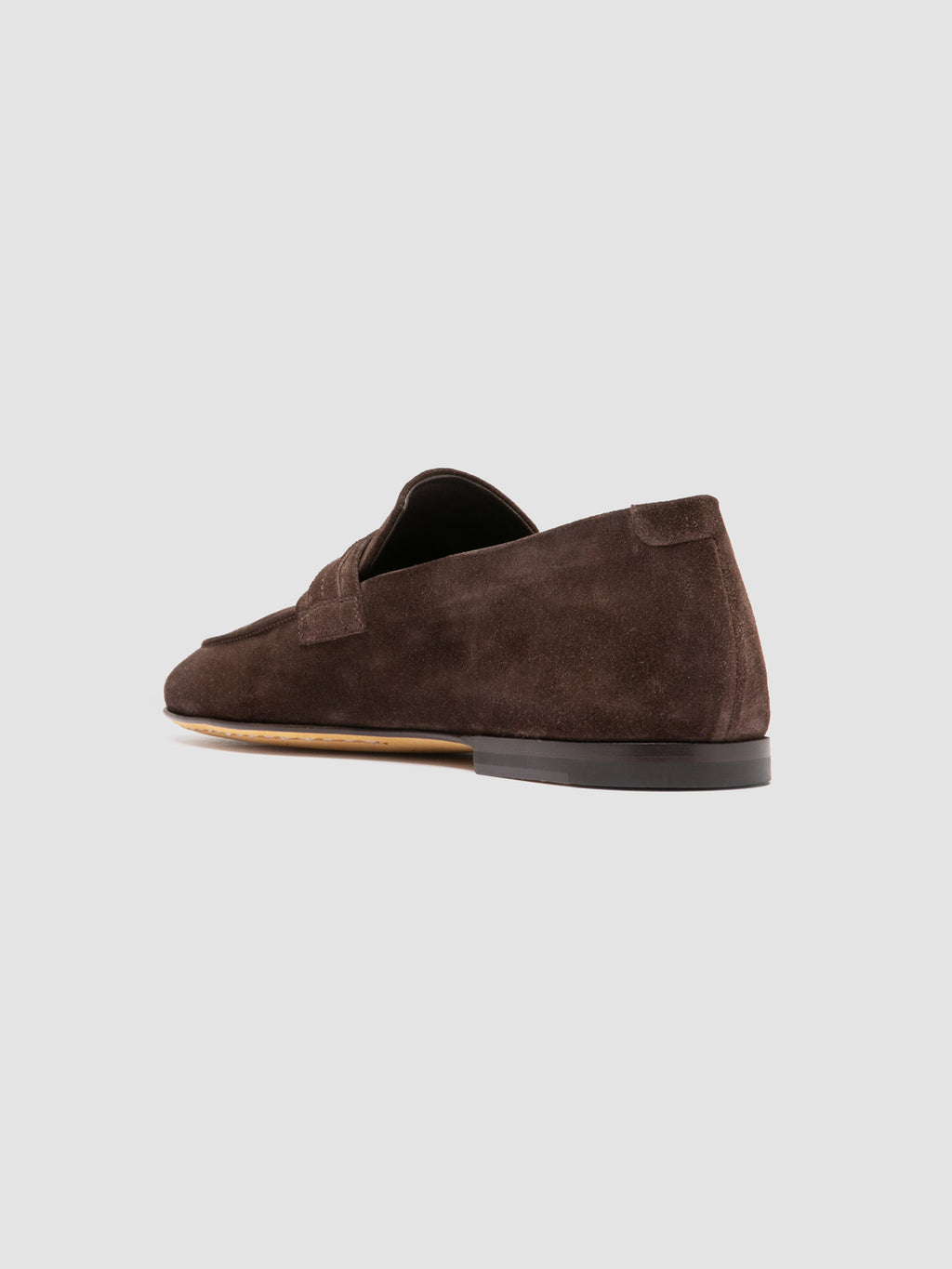 AIRTO 017 - Mocassini Penny in Pelle Scamosciata Marrone - image 4,side view
