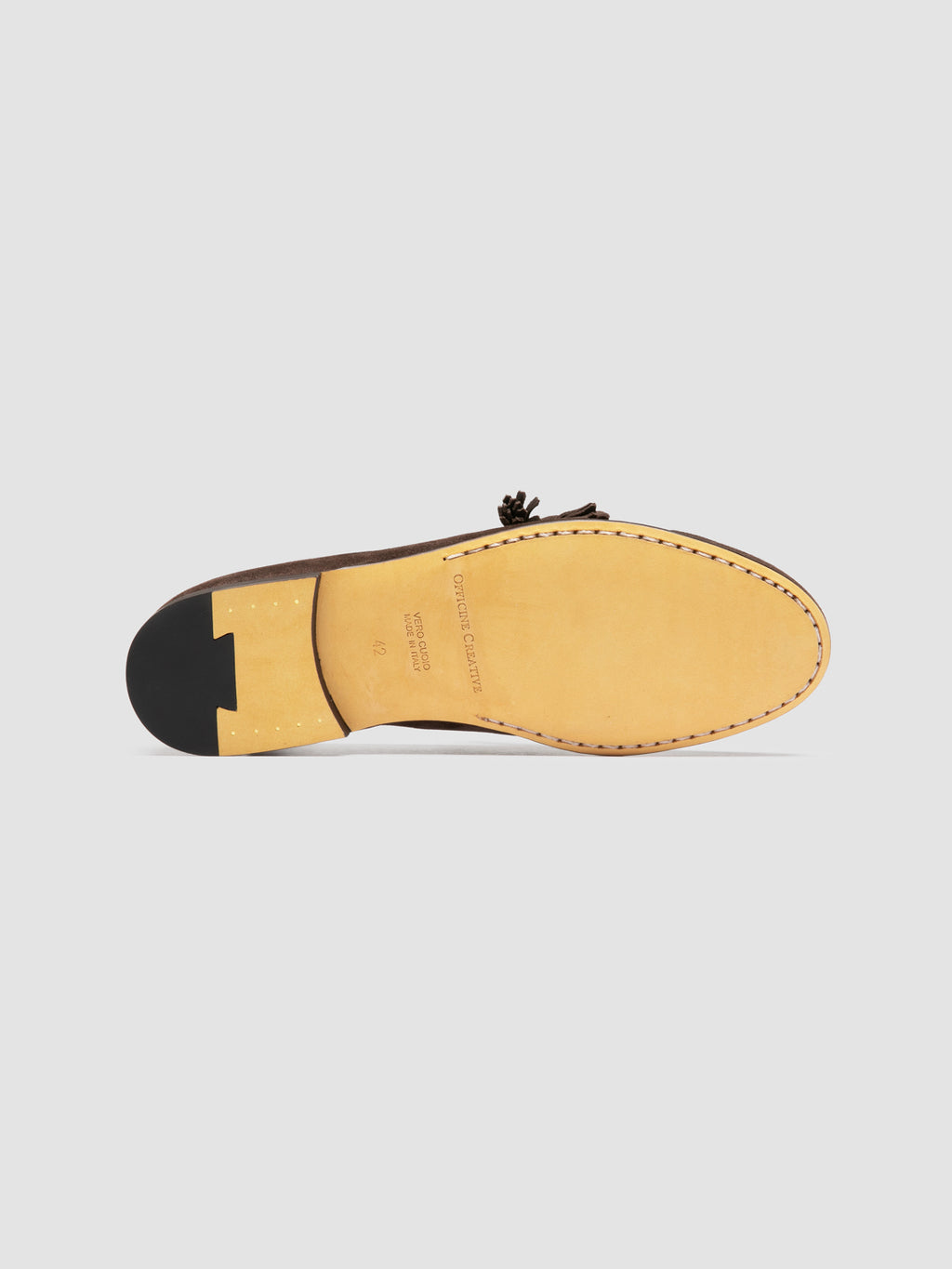 AIRTO 017 - Mocassini Penny in Pelle Scamosciata Marrone - image 5,side view