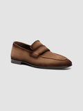 AIRTO RUBBER 001 - Brown Leather Penny Loafers - thumb image 3,side view