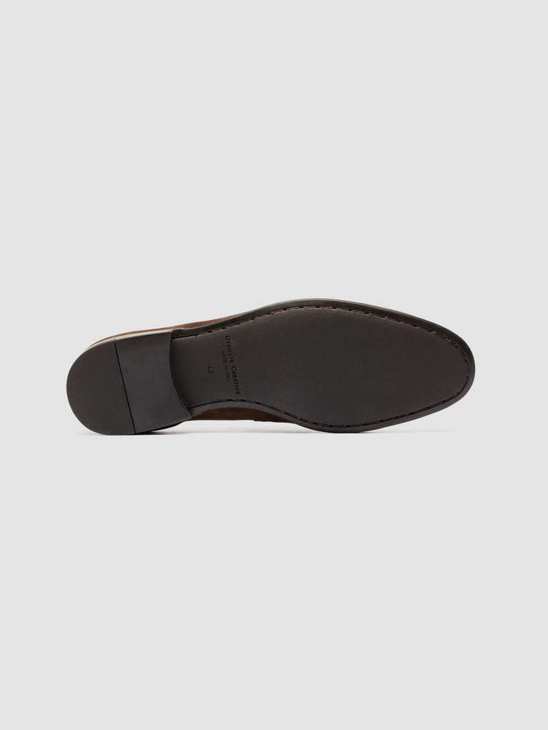 AIRTO RUBBER 001 - Brown Leather Penny Loafers