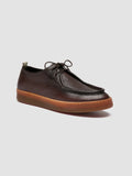 AMBRIE 003 - Scarpe Derby in Pelle Marrone - thumb image 3,side view