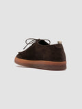 AMBRIE 003 - Scarpe Derby in Pelle Scamosciata Marrone - thumb image 4,side view