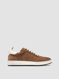 THE ANSWER 002 - Sneaker in Pelle e Pelle Scamosciata Marrone - thumb image 1,side view