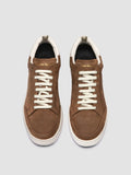THE ANSWER 002 - Sneaker in Pelle e Pelle Scamosciata Marrone - thumb image 2,side view