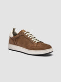THE ANSWER 002 - Sneaker in Pelle e Pelle Scamosciata Marrone - thumb image 3,side view