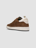 THE ANSWER 002 - Sneaker in Pelle e Pelle Scamosciata Marrone - thumb image 4,side view