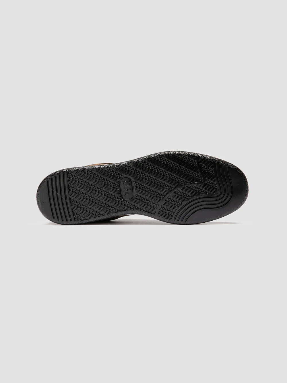 THE ANSWER 002 - Sneaker in Pelle e Pelle Scamosciata Marrone - image 5,side view