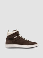 THE ANSWER 004 - Sneaker in Pelle e Pelle Scamosciata Marrone