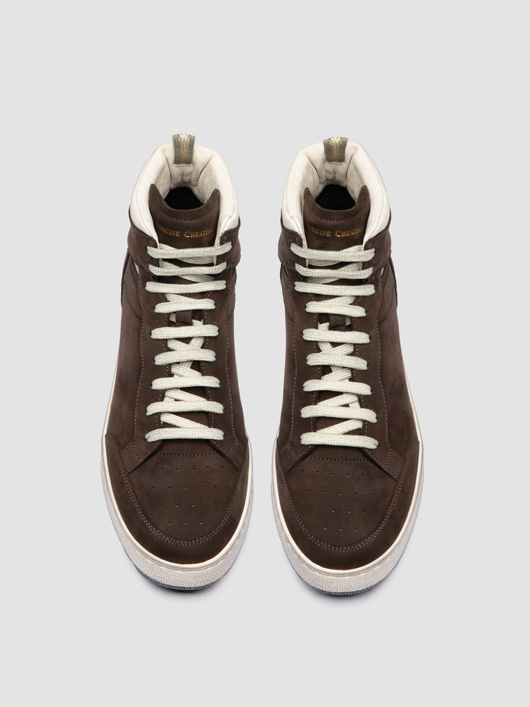 THE ANSWER 004 - Brown Leather and Suede Sneakers
